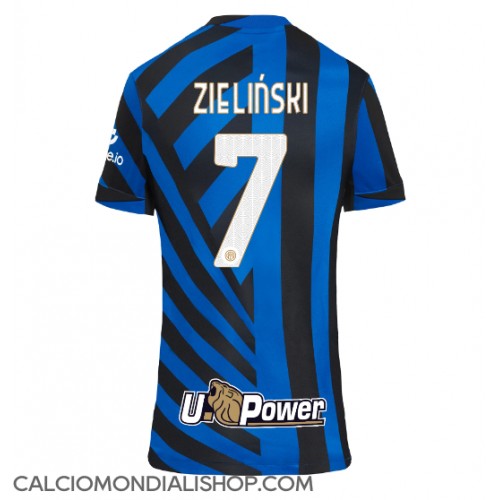 Maglie da calcio Inter Milan Piotr Zielinski #7 Prima Maglia Femminile 2024-25 Manica Corta